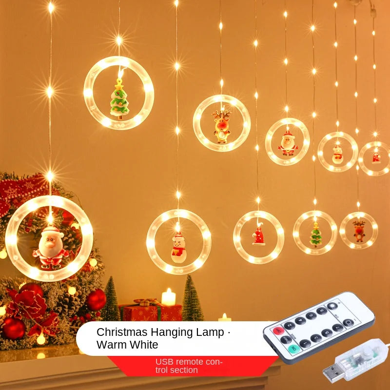 New Year Christmas Decoration Lights Ornament Tree Lights Merry Christmas LED Christmas Lights With Free Color Box