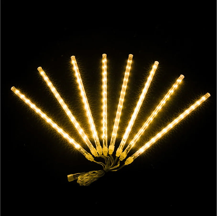 Meteor Shower Led Lights 8/10 Tubes Snow Falling Rain Outdoor Waterproof Christmas Led Fairy String Light for Garden Wedding