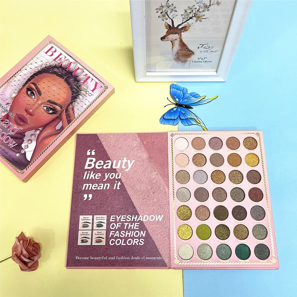 Best Selling High Quality Glitter Eye Shadow Palette Box Wholesale Private Label Custom logo Make up Eye Shadow Palette