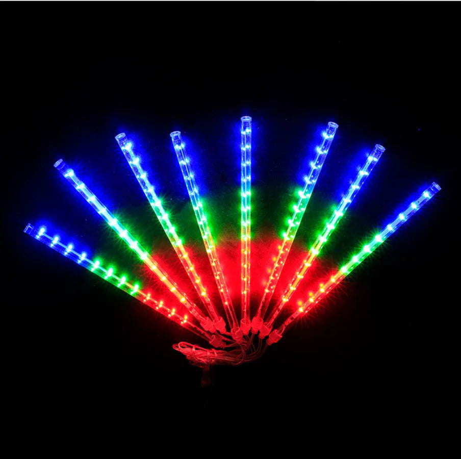 Meteor Shower Led Lights 8/10 Tubes Snow Falling Rain Outdoor Waterproof Christmas Led Fairy String Light for Garden Wedding