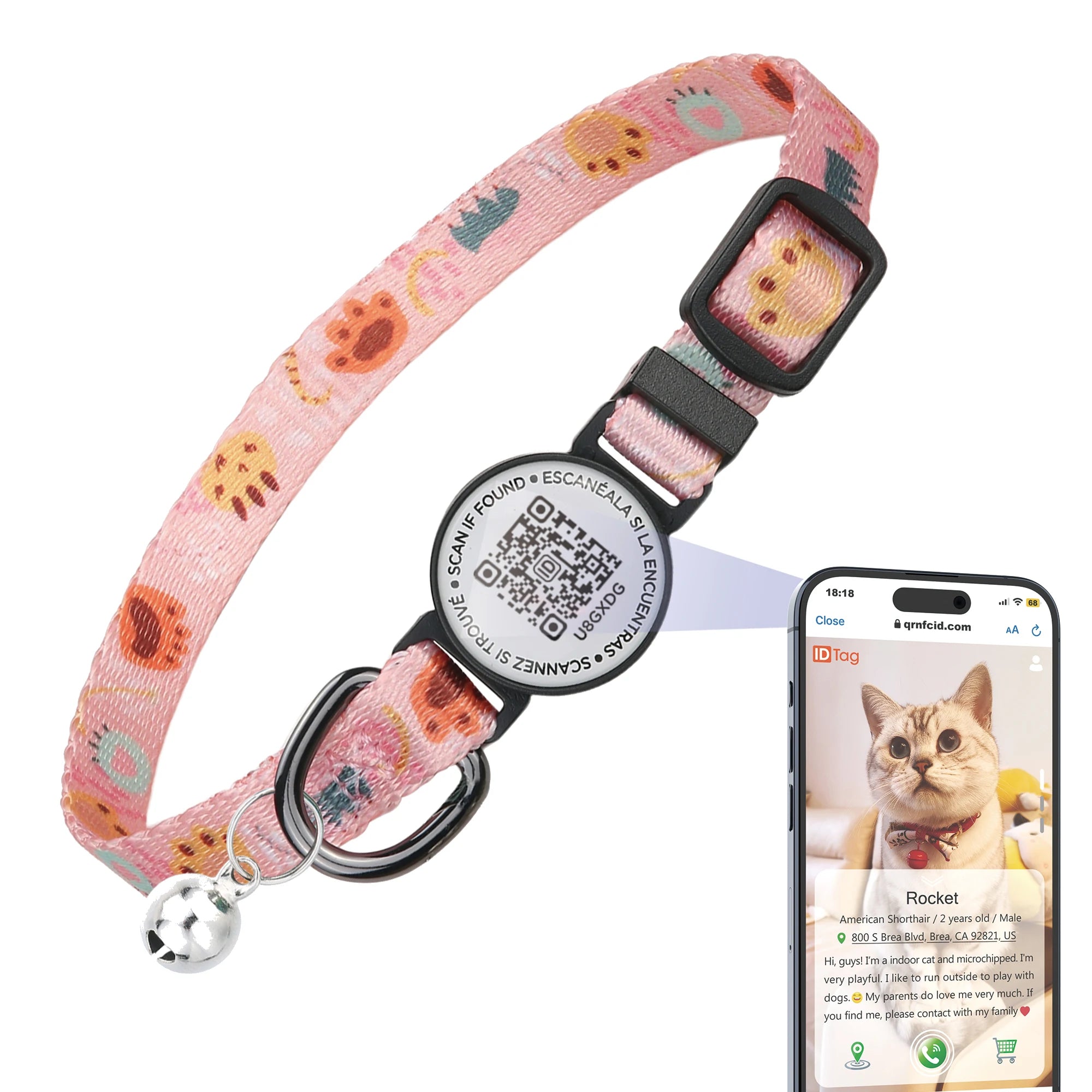 Software Ready Wholesale Custom Fashion Adjustable Breakaway Cute Modern Pet Cat Neck Collar Belt Luxury With Bell