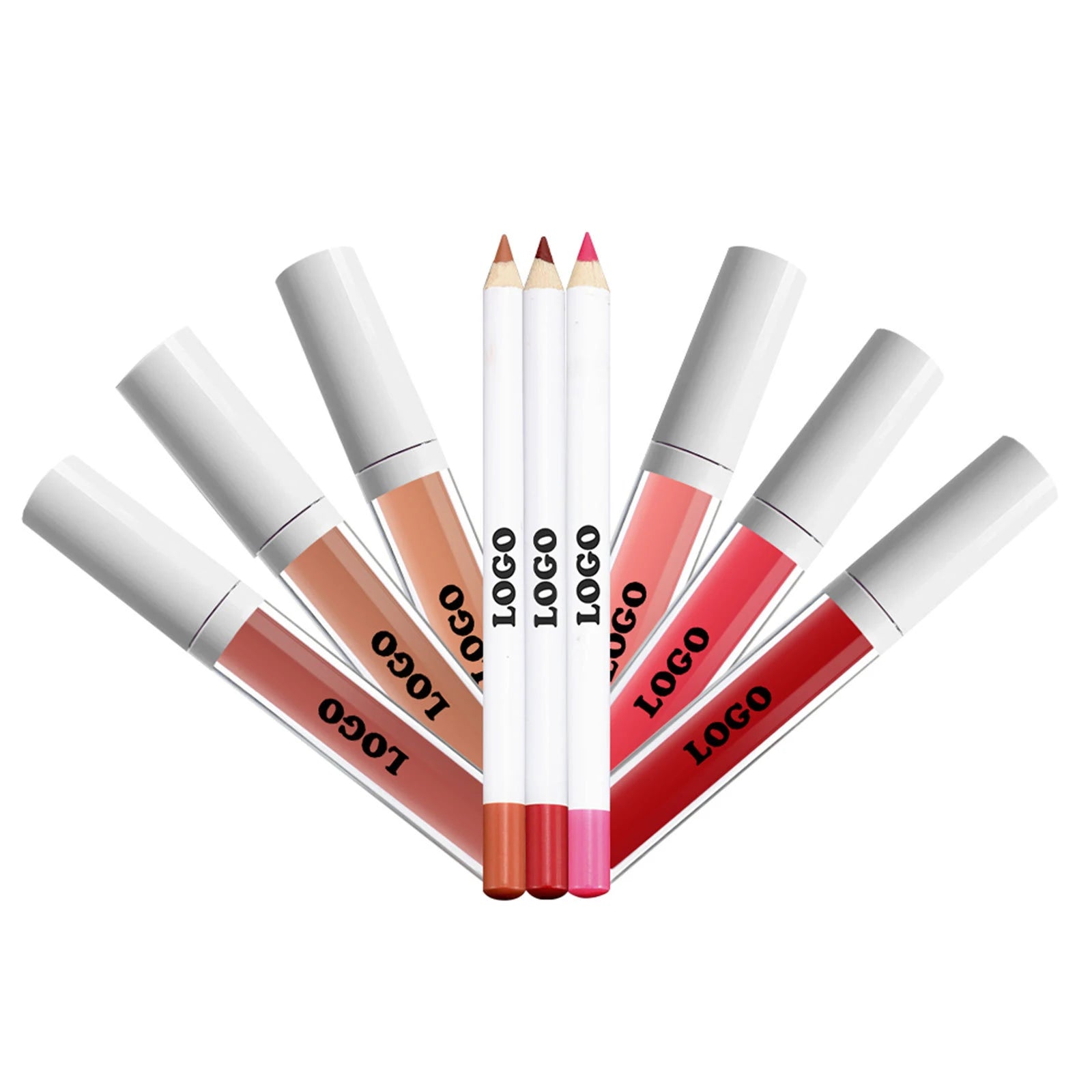 New Design Waterproof Long Lasting Makeup Private Label Lip Gloss Lipliner Set