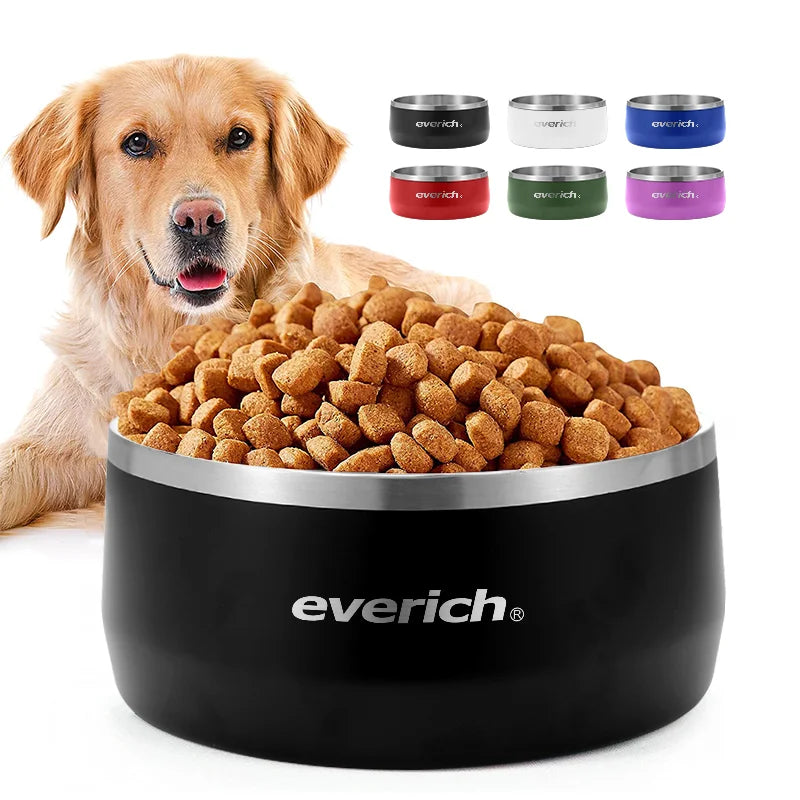 3 in 1 14oz 22oz 32oz Outdoor Leakproof Stainless Steel Dog Water Bottle Dispenser with Drinking Feeder for Pets Walking