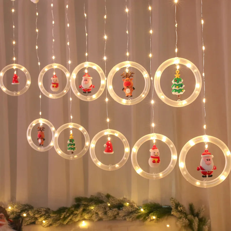 New Year Christmas Decoration Lights Ornament Tree Lights Merry Christmas LED Christmas Lights With Free Color Box