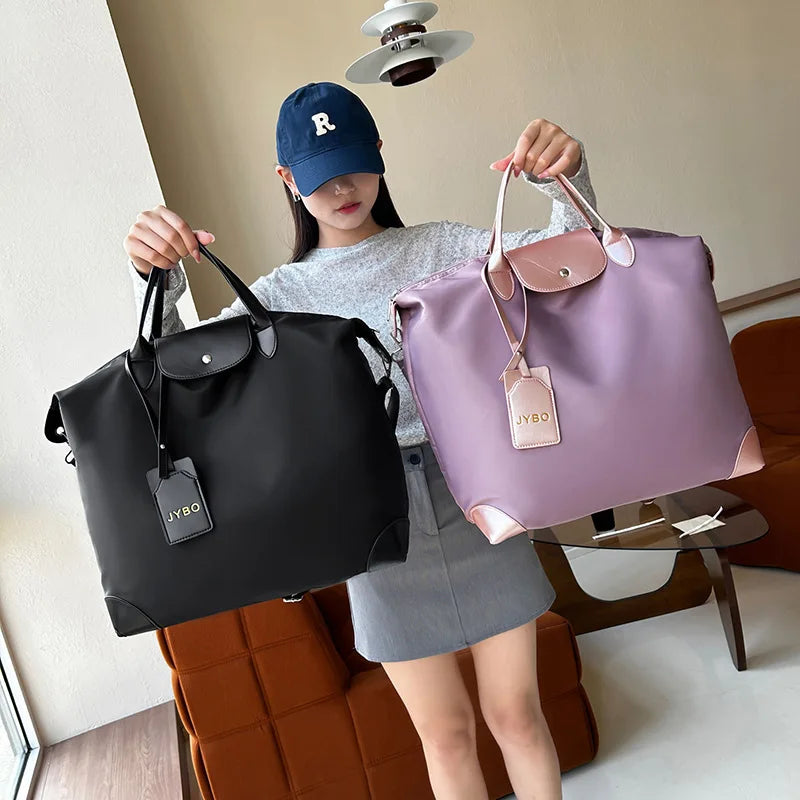 Large Capacity Travel Travel Sports Lightweight Clothing Storage Handbag Custom Tote Bag for College with Zipper