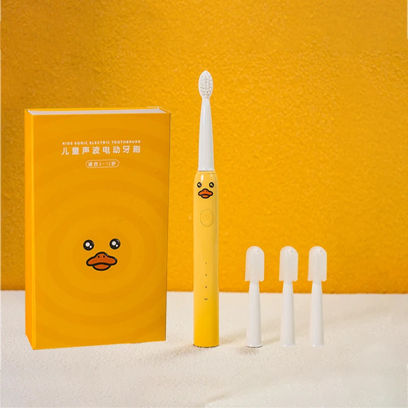 Cute Animal Series Rechargeable Soft Bristle Electric Toothbrush Light Children Electric Toothbrush for Kids Comfortable Grip