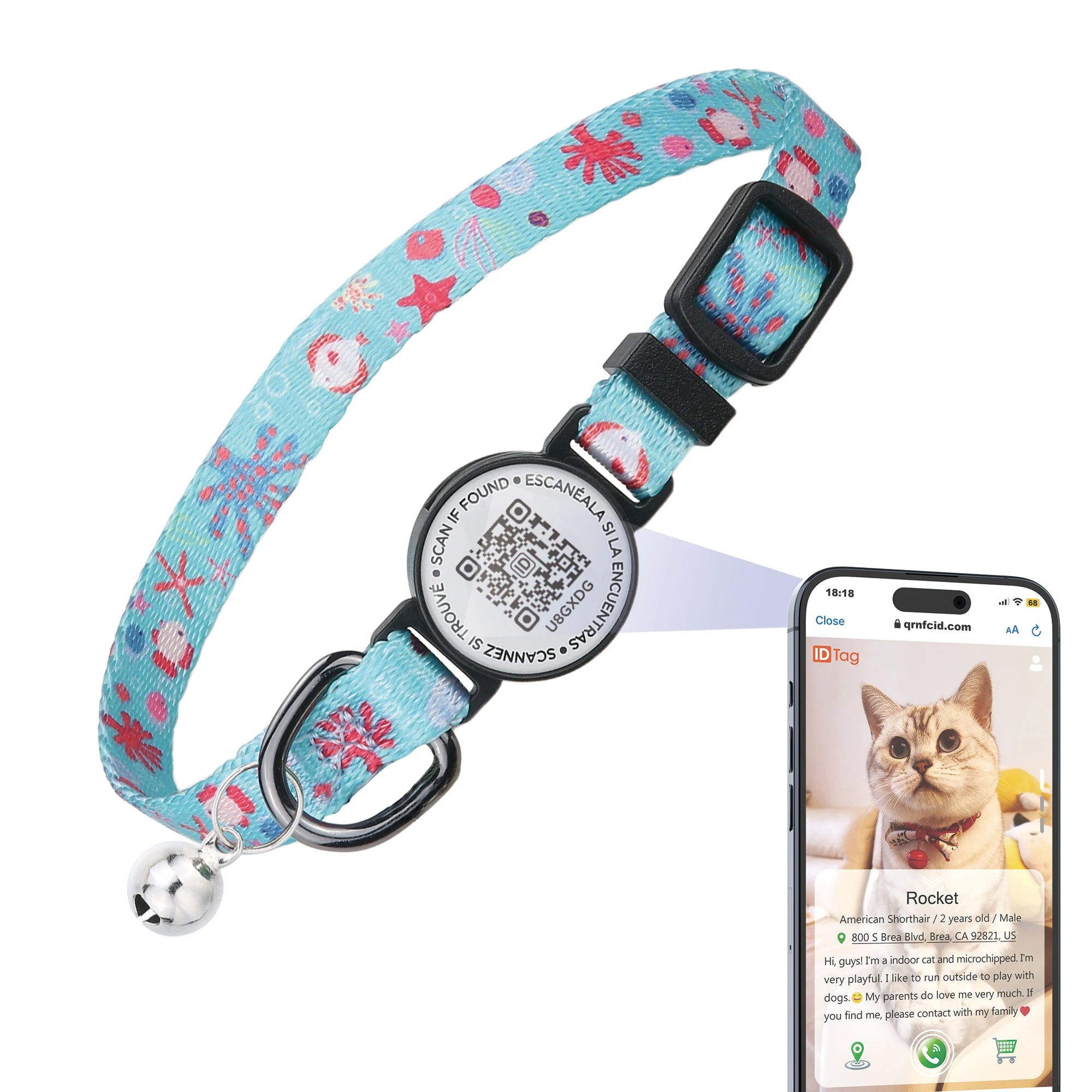 Software Ready Wholesale Custom Fashion Adjustable Breakaway Cute Modern Pet Cat Neck Collar Belt Luxury With Bell