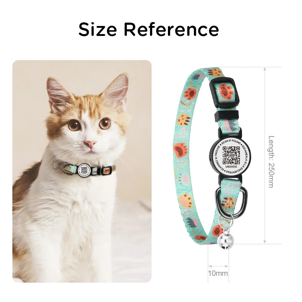Software Ready Wholesale Custom Fashion Adjustable Breakaway Cute Modern Pet Cat Neck Collar Belt Luxury With Bell