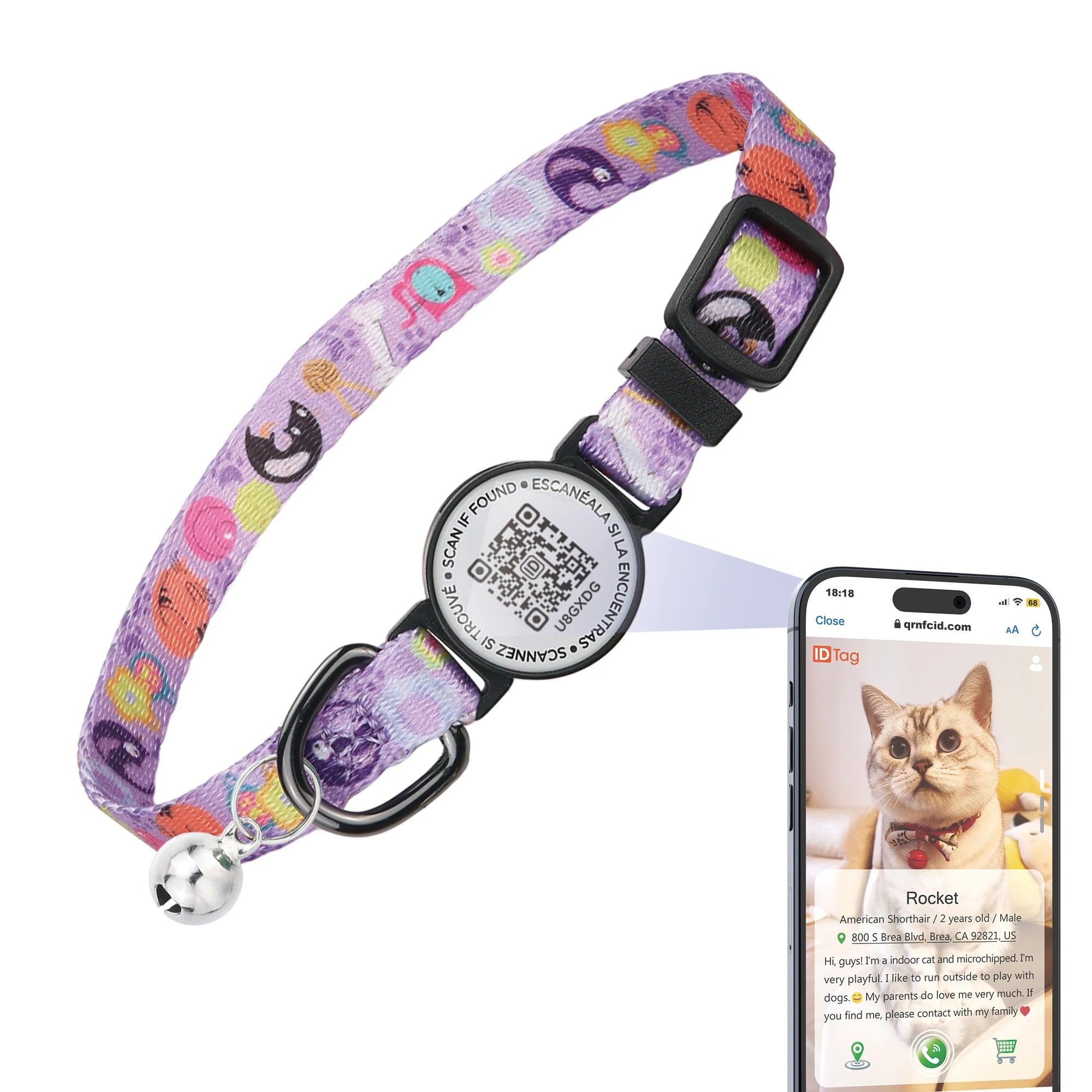 Software Ready Wholesale Custom Fashion Adjustable Breakaway Cute Modern Pet Cat Neck Collar Belt Luxury With Bell