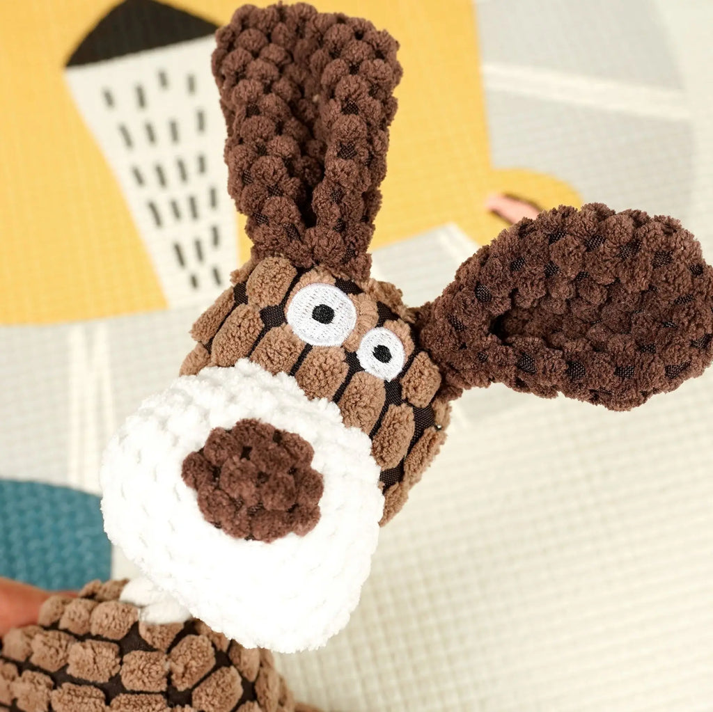 Pet Dog Polyester Rope Chew Resistant Eco-friendly Interactive Plush Sound Cat Toy for Dogs Cats & Small Animals