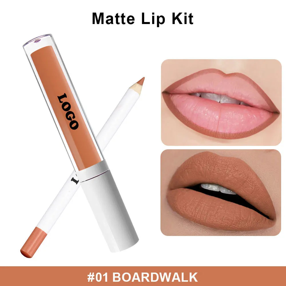 New Design Waterproof Long Lasting Makeup Private Label Lip Gloss Lipliner Set